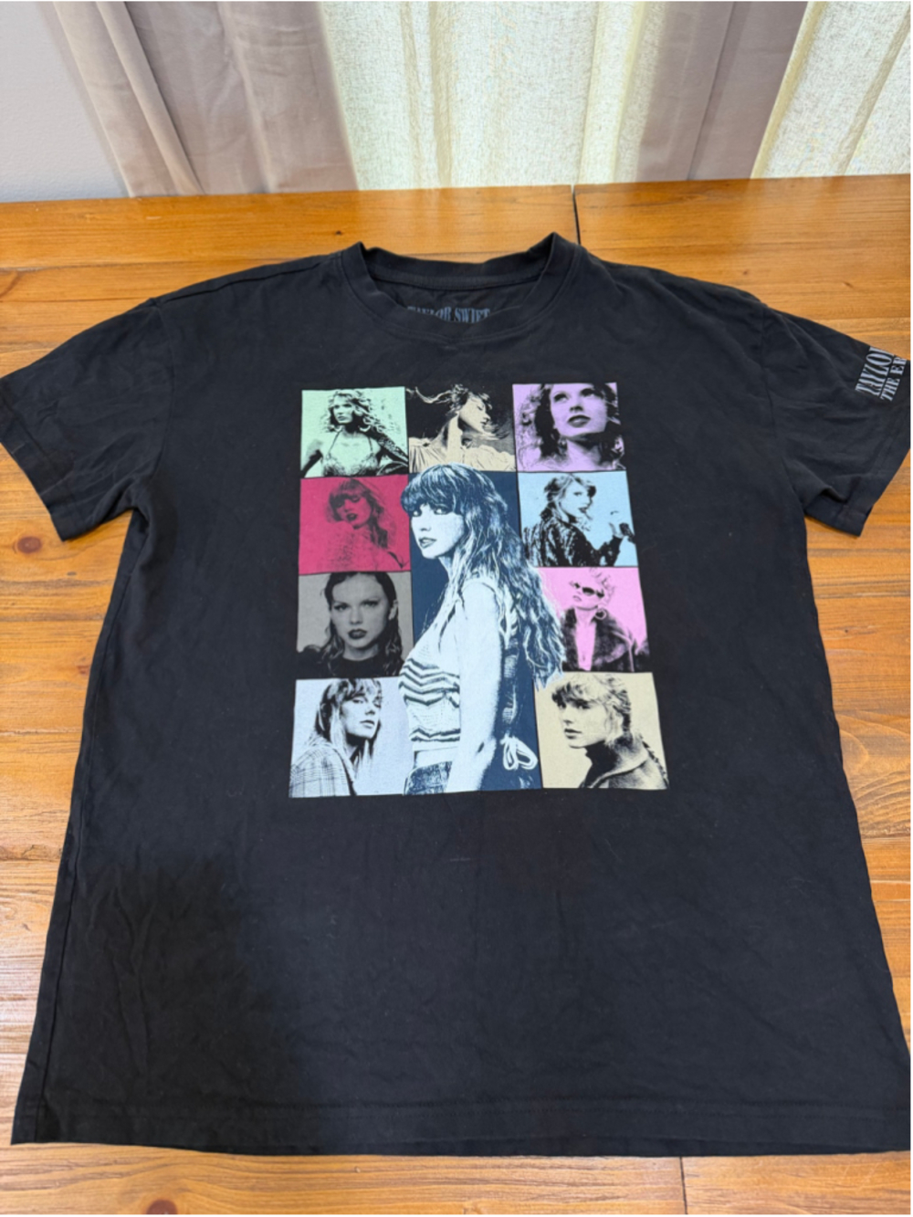 Taylor Swift The Eras Tour Official Black Concert T-Shirt Size Large